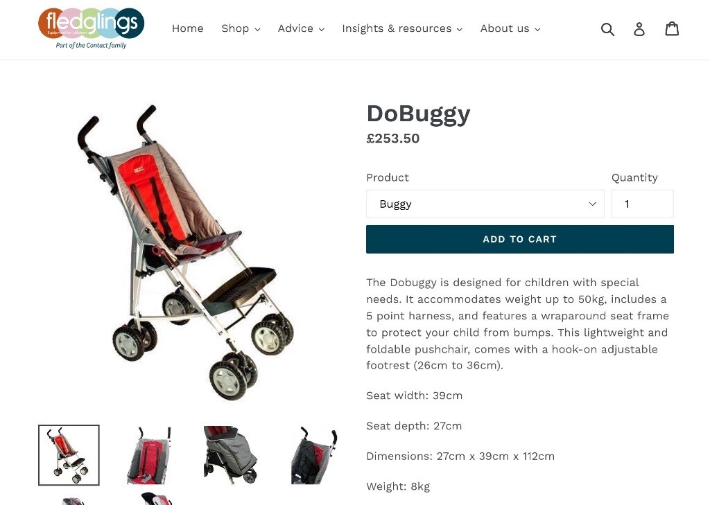 special needs pushchair hire